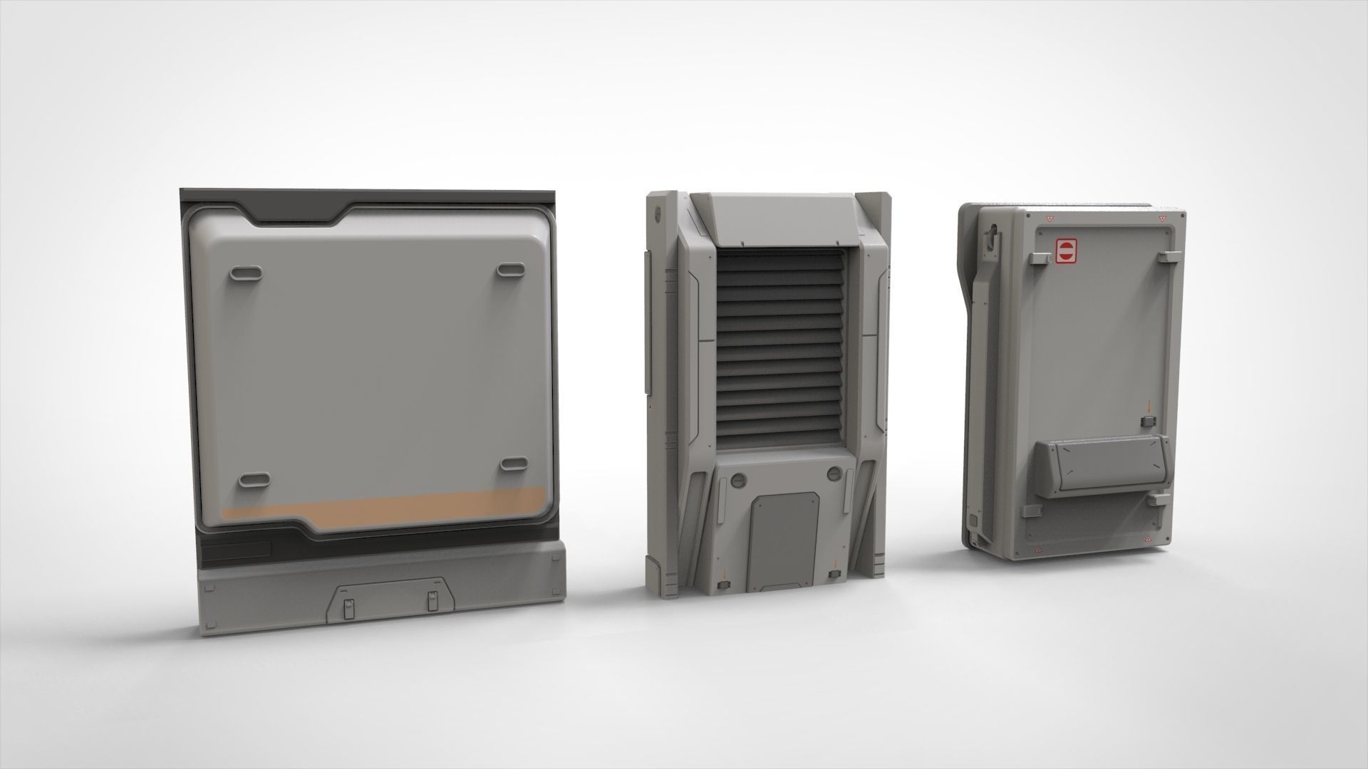 sci-fi Architecture kitbash 9 3D model_14