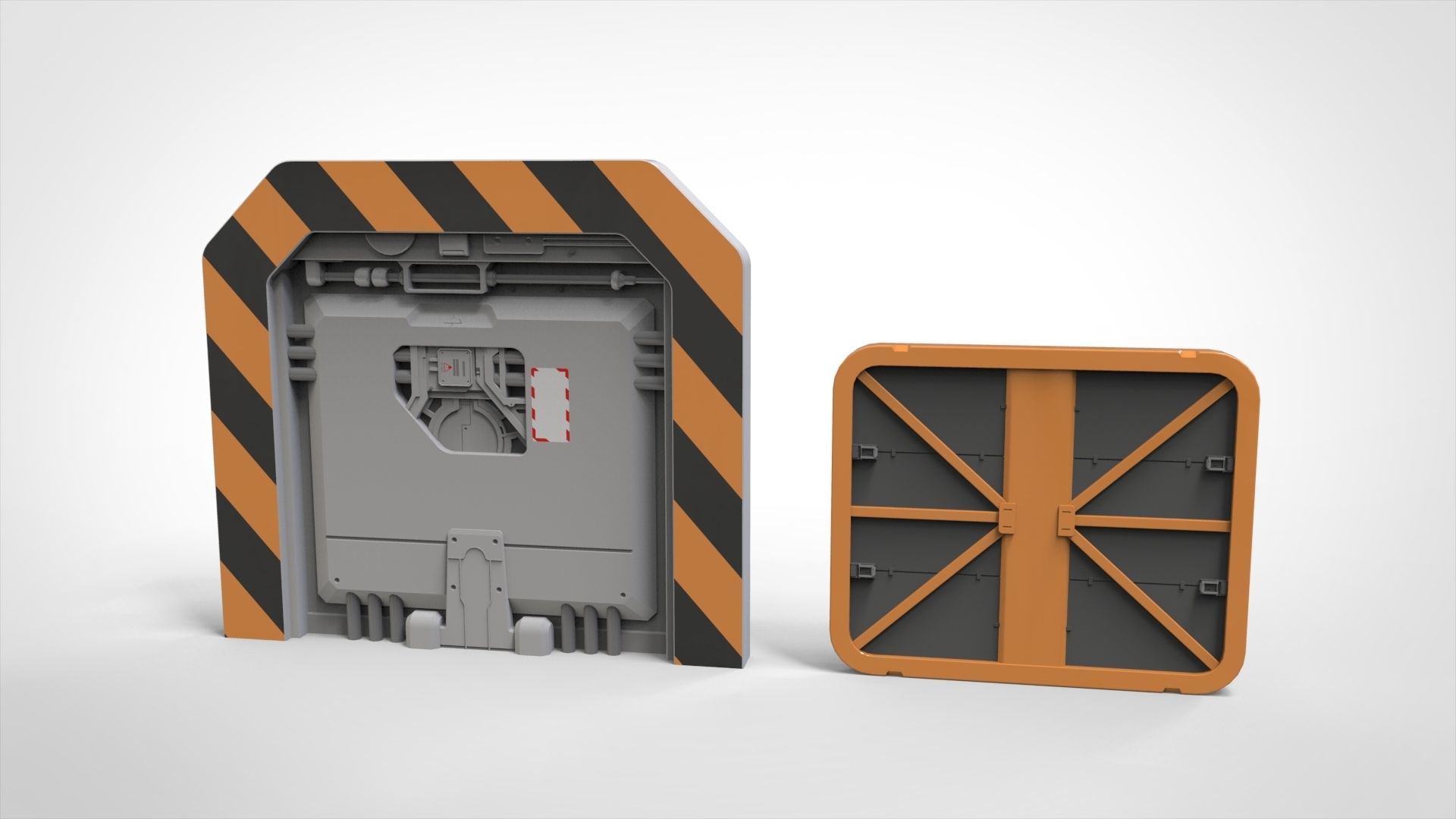 sci-fi Architecture kitbash 9 3D model_9