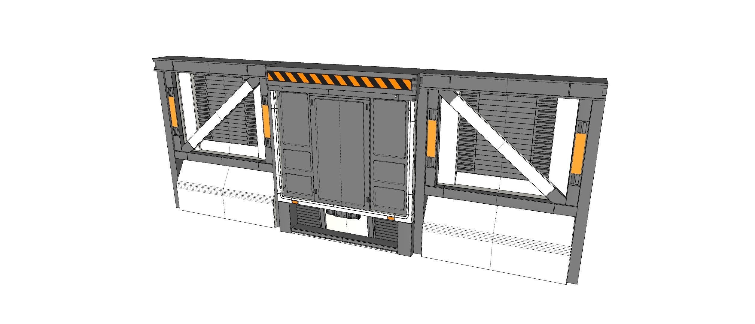 sci-fi Architecture kitbash 9 3D model_23