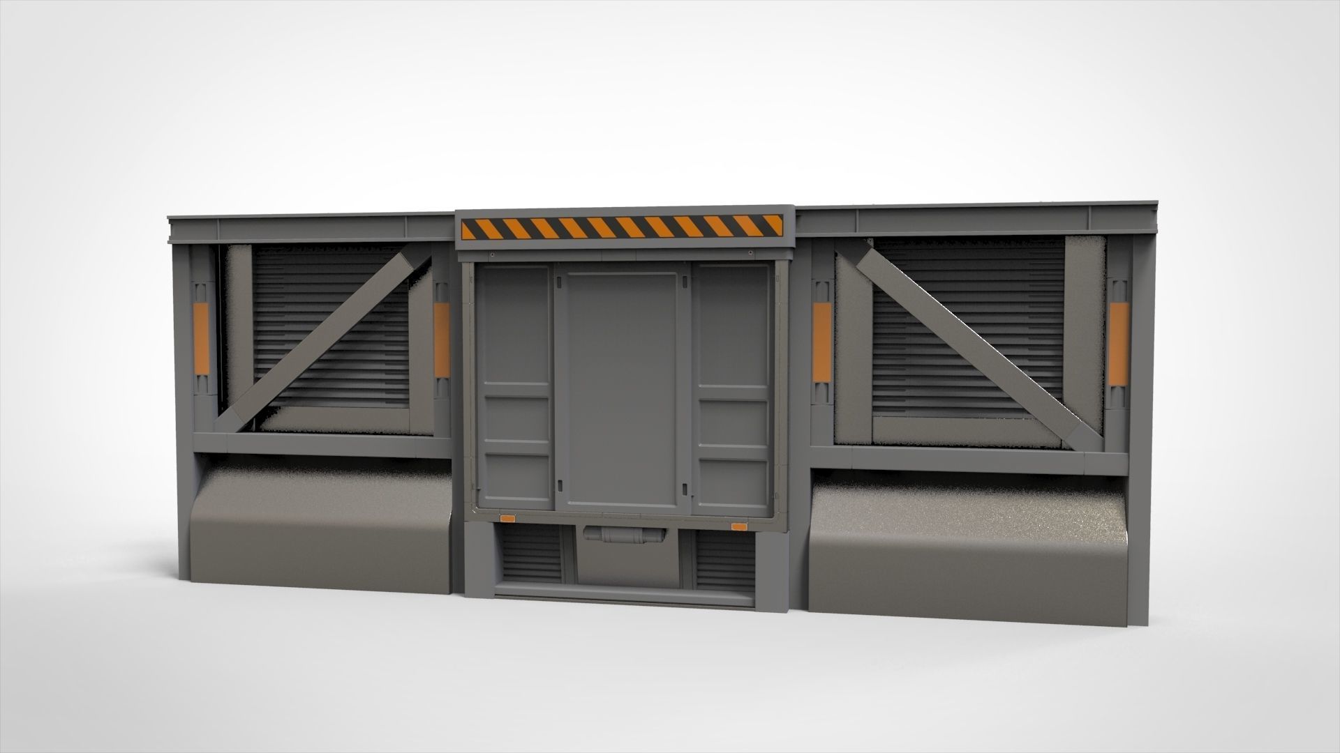 sci-fi Architecture kitbash 9 3D model_4