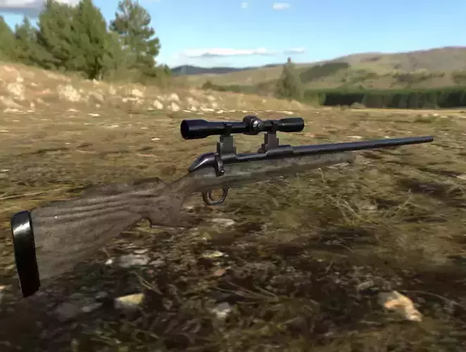 Sniper gun with barrel