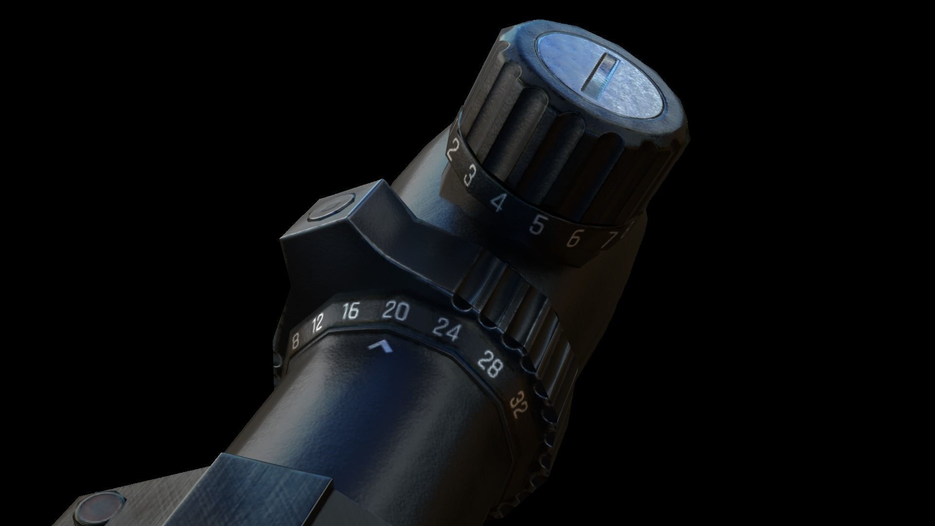 Scope 8X-32X Zoom Low-poly 3D model_4