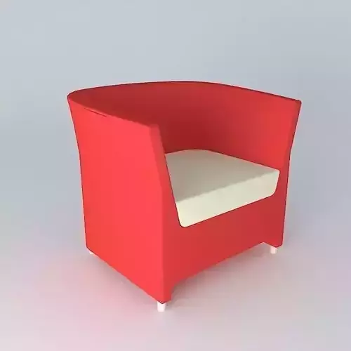 Modern yellow armchair