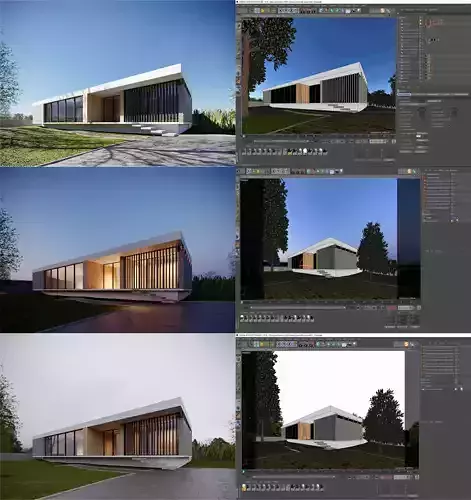 Exterior HDRI Corona Cinema4D scene Collection 