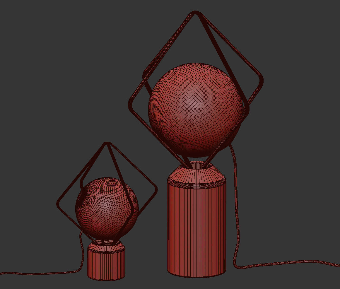 Brokis  Jack OLantern Big and Small - White and Black Marble 3D model_4