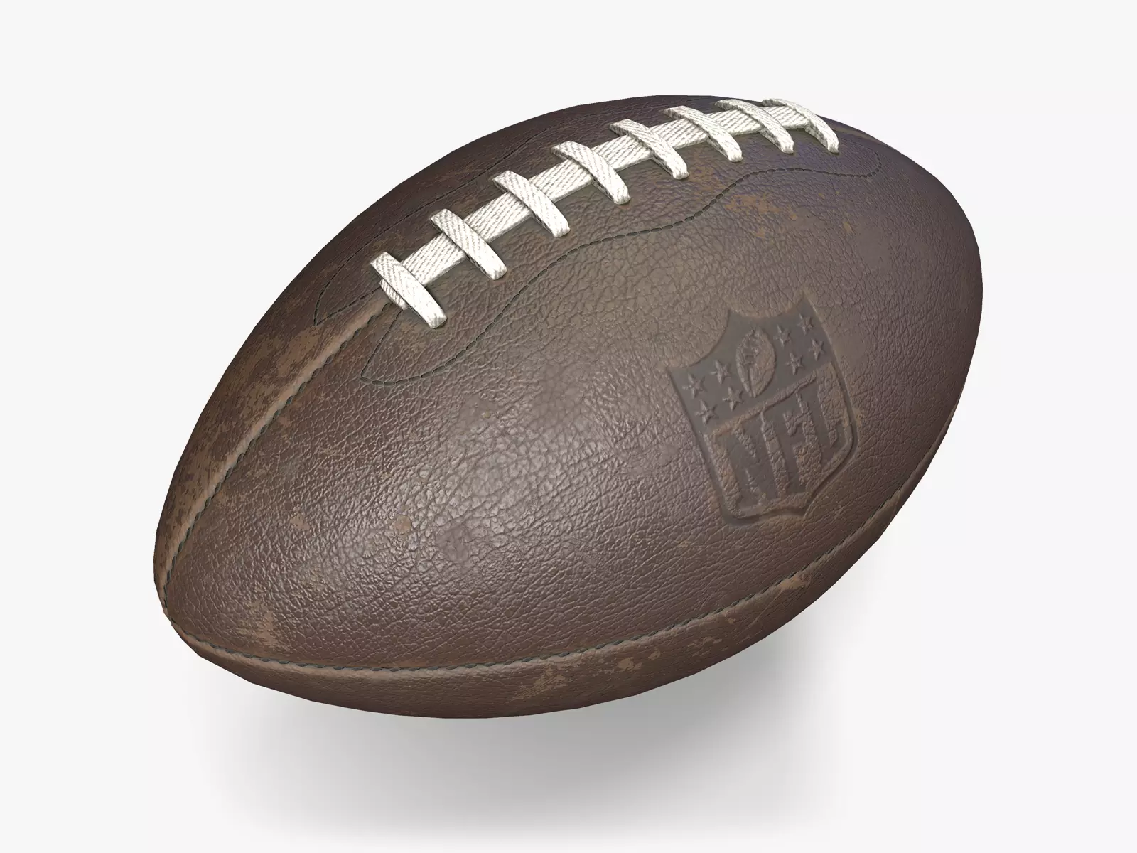 American Football Low-poly 3D model_0