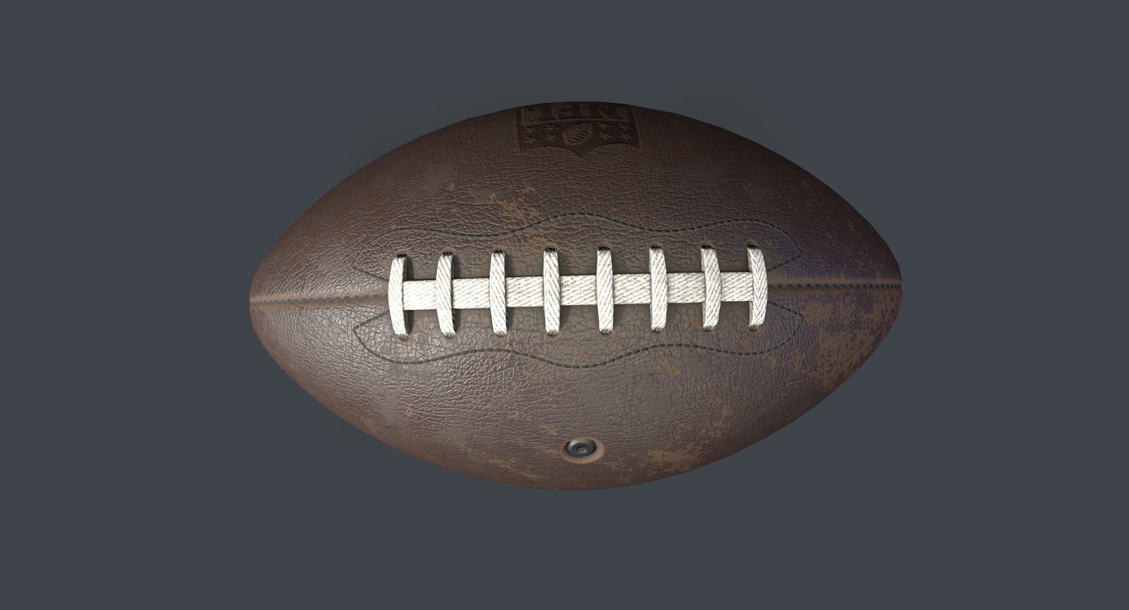 American Football Low-poly 3D model_2