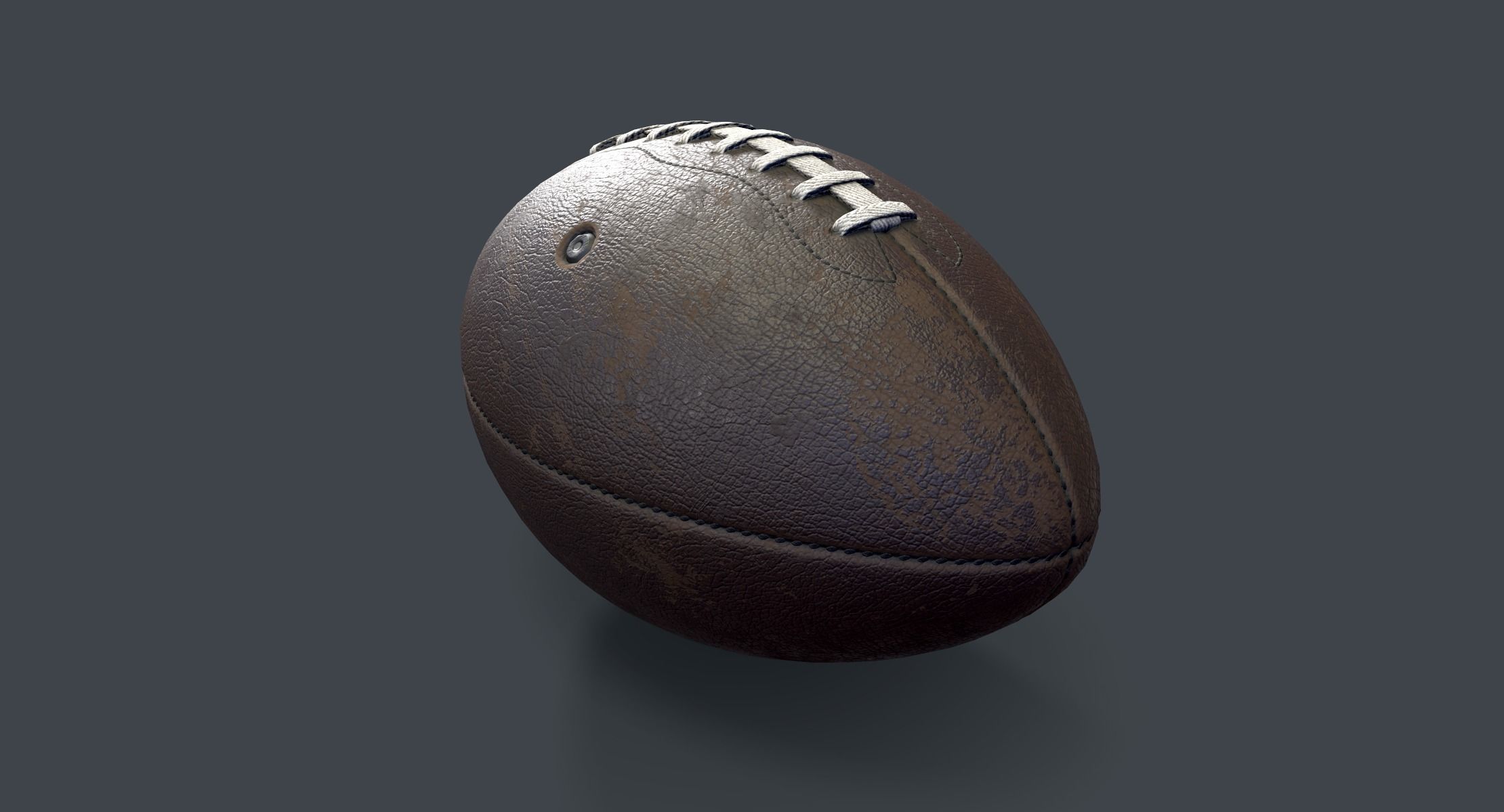 American Football Low-poly 3D model_1