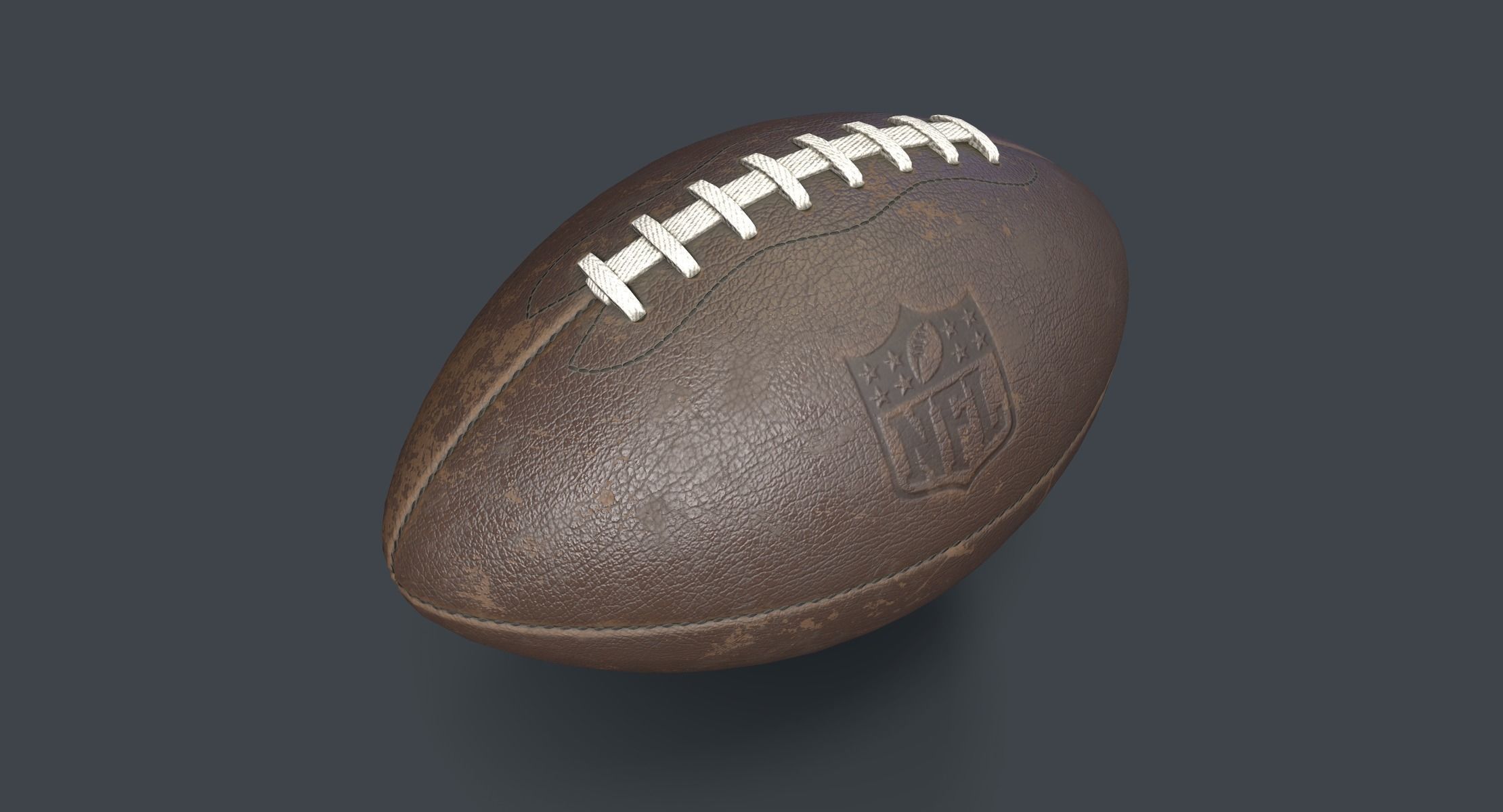 American Football Low-poly 3D model_6