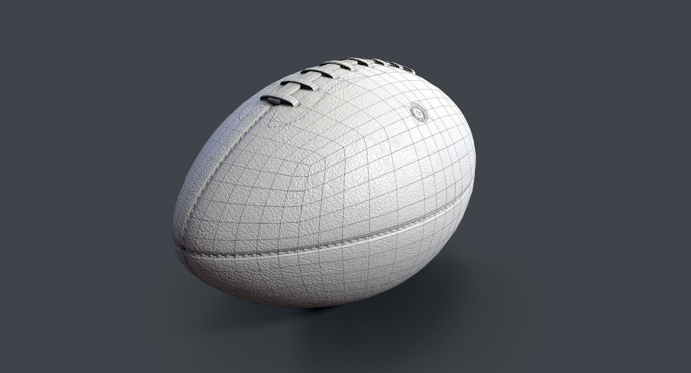 American Football Low-poly 3D model_5