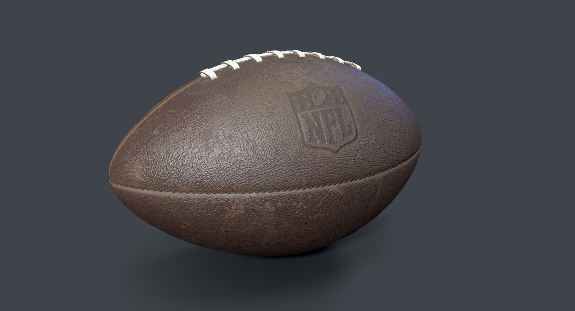American Football Low-poly 3D model_8