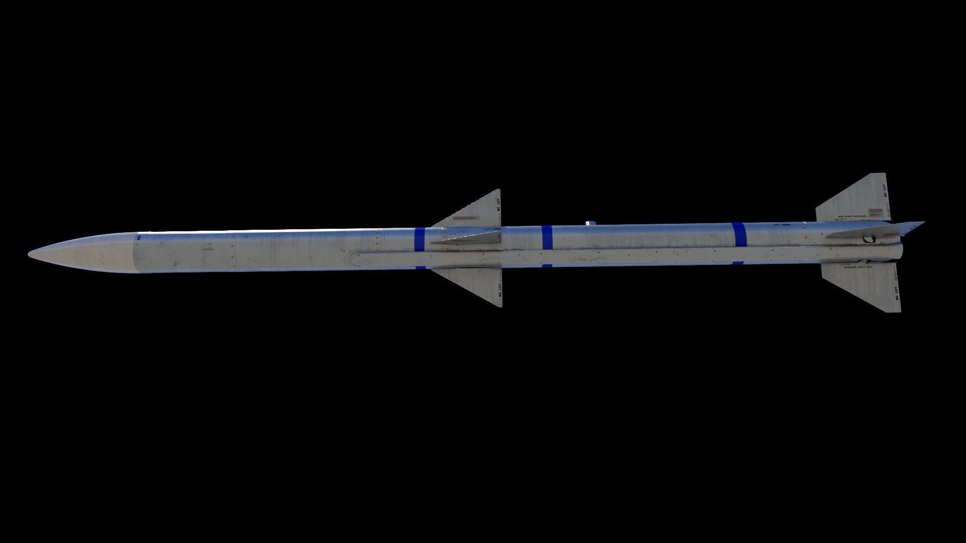 AIM-120A AMRAAM 3D model 3D model_5