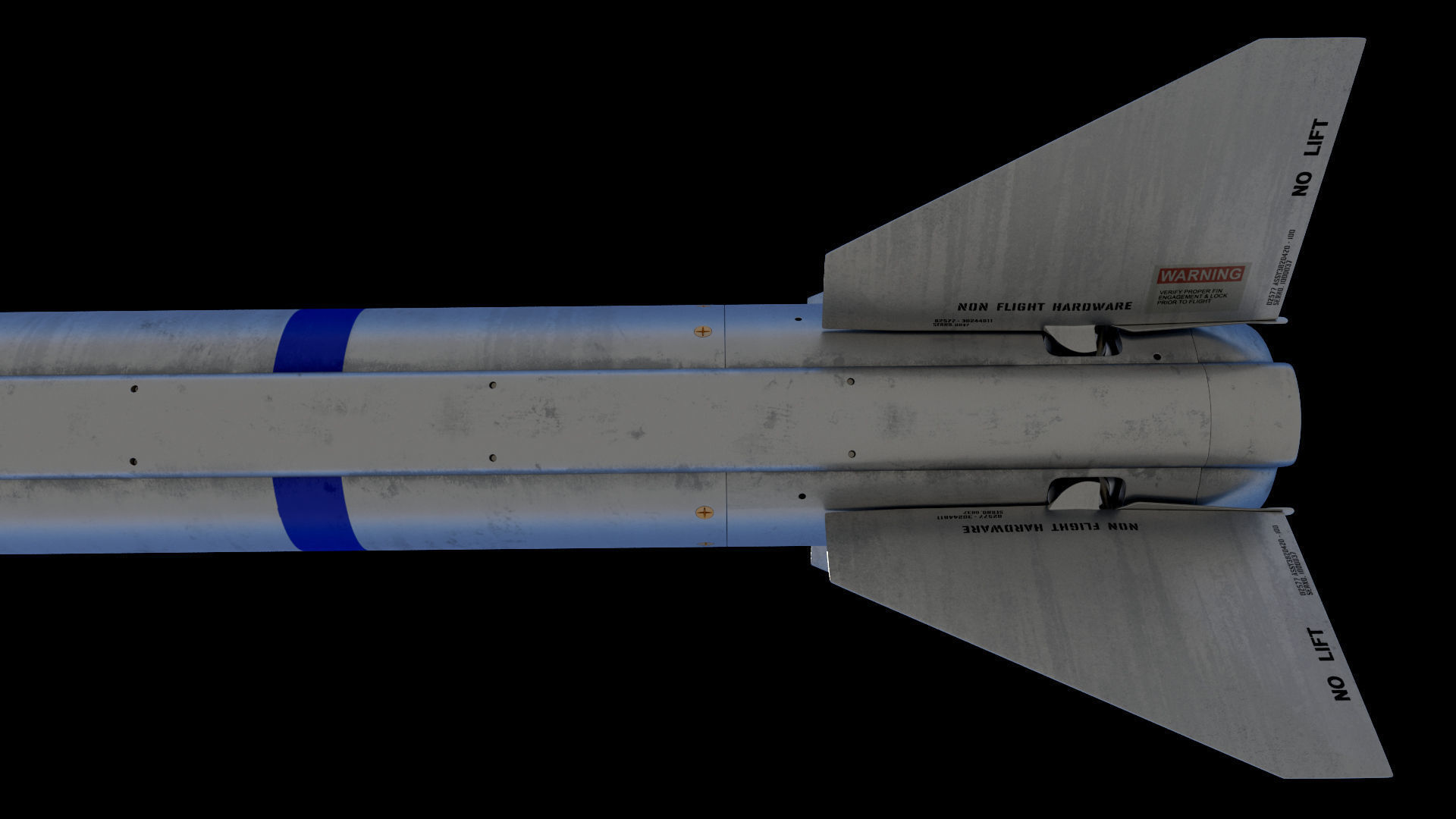 AIM-120A AMRAAM 3D model 3D model_7
