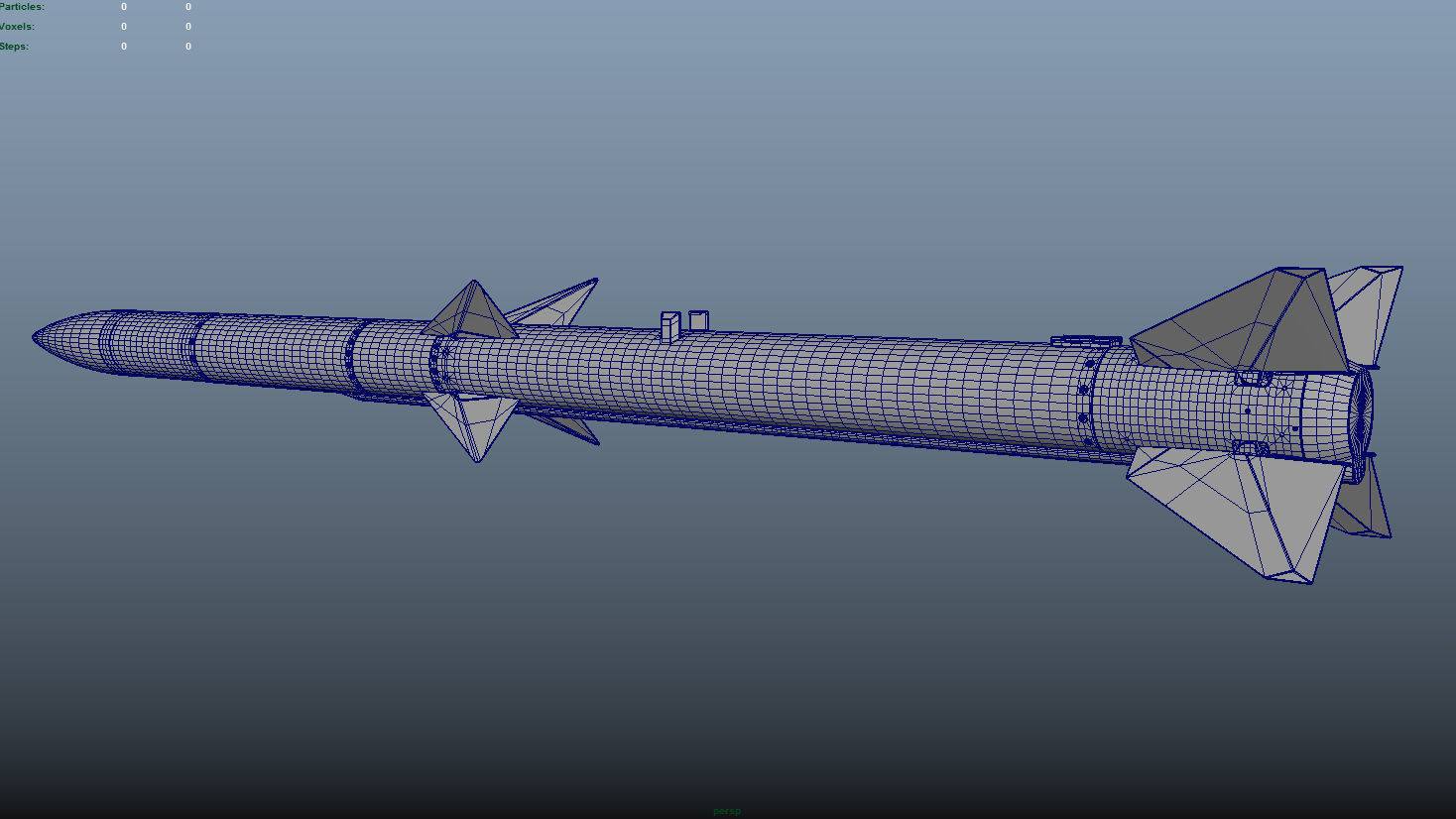 AIM-120A AMRAAM 3D model 3D model_15