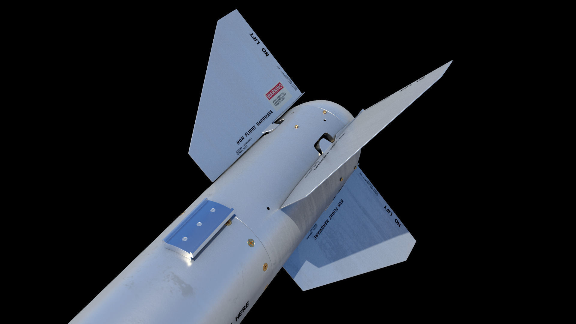 AIM-120A AMRAAM 3D model 3D model_8