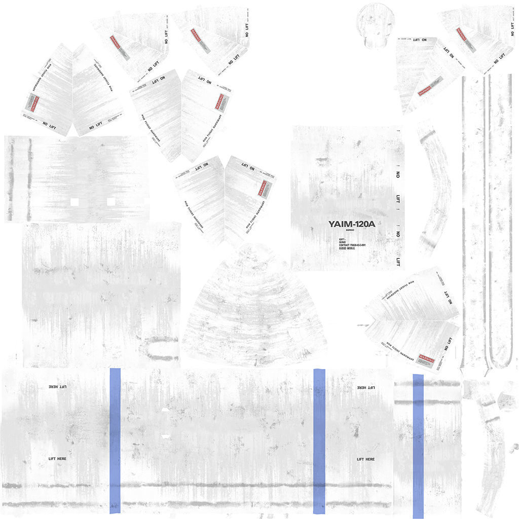 AIM-120A AMRAAM 3D model 3D model_20