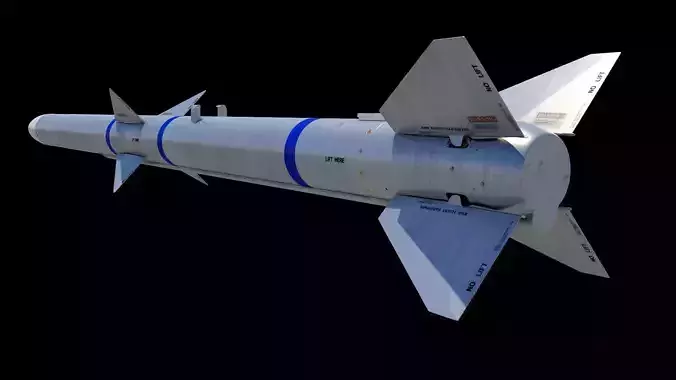 AIM-120A AMRAAM 3D model