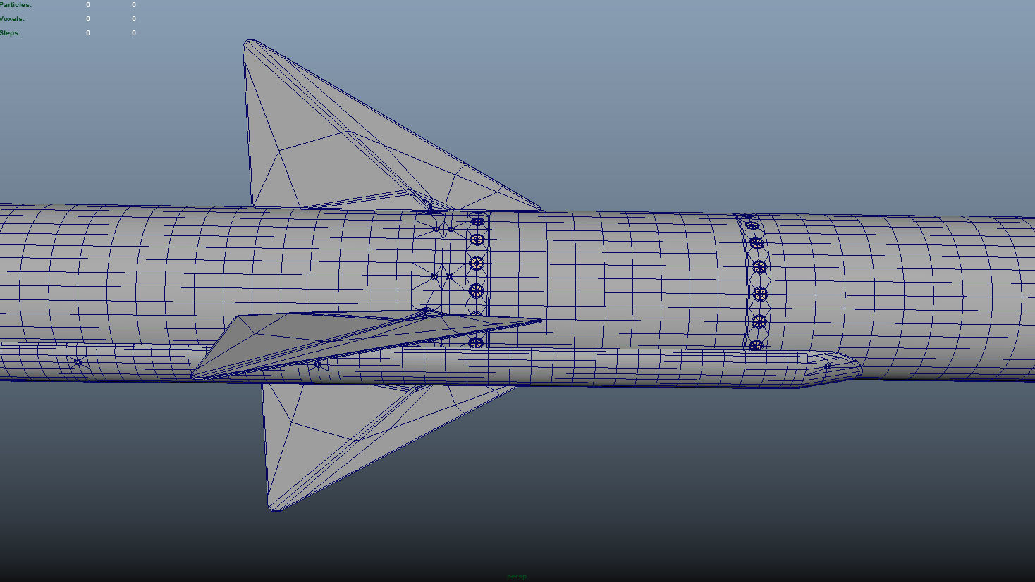 AIM-120A AMRAAM 3D model 3D model_17