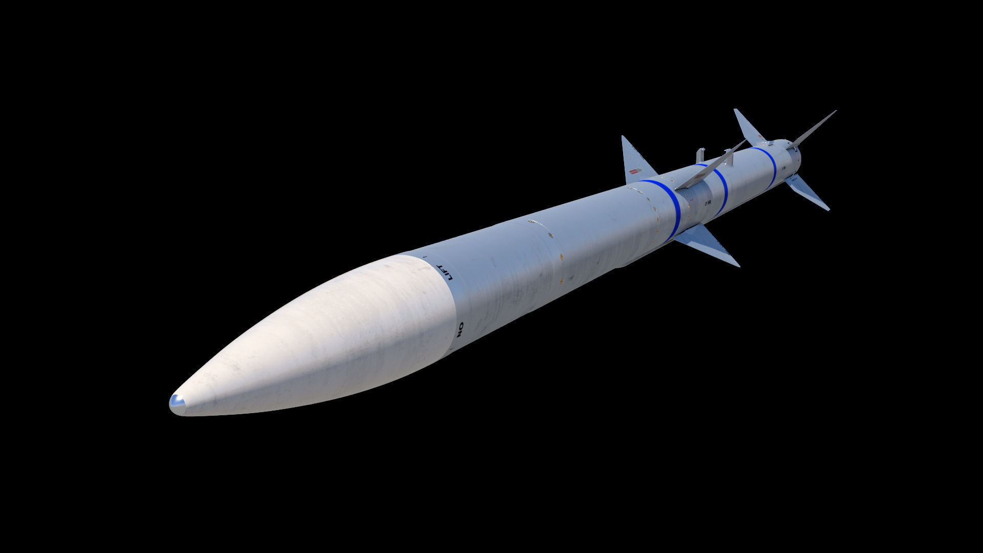 AIM-120A AMRAAM 3D model 3D model_9