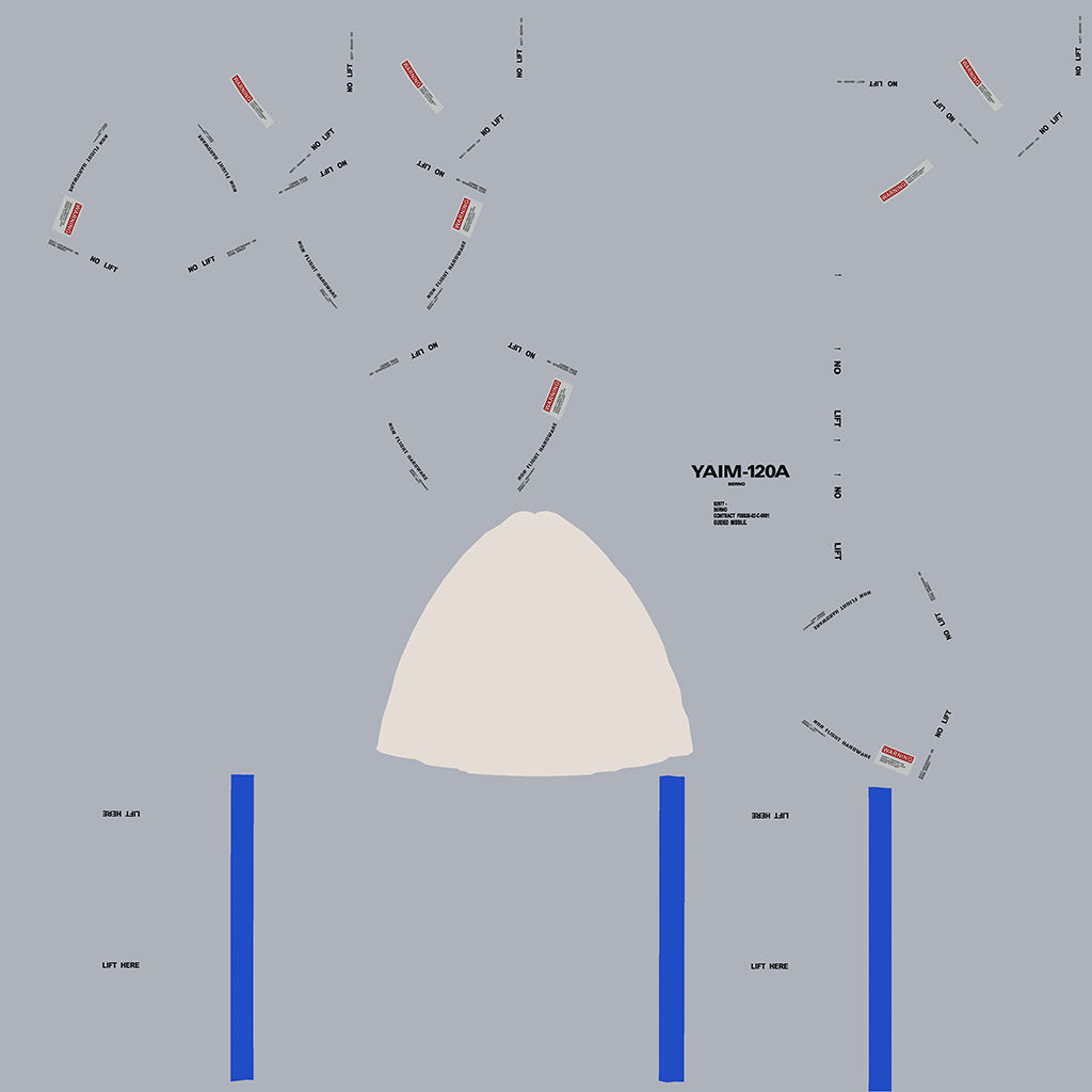 AIM-120A AMRAAM 3D model 3D model_19