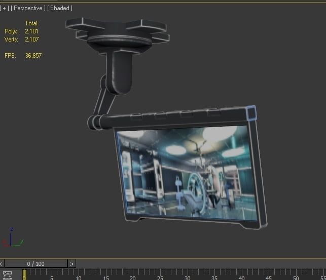 OPERATION AND COMMAND CENTER Low-poly 3D model_19