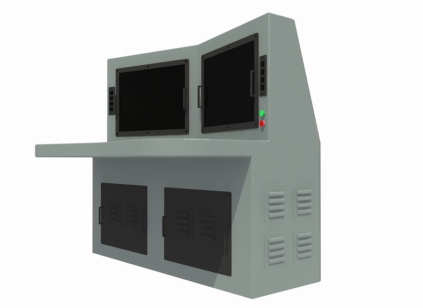 OPERATION AND COMMAND CENTER Low-poly 3D model_9
