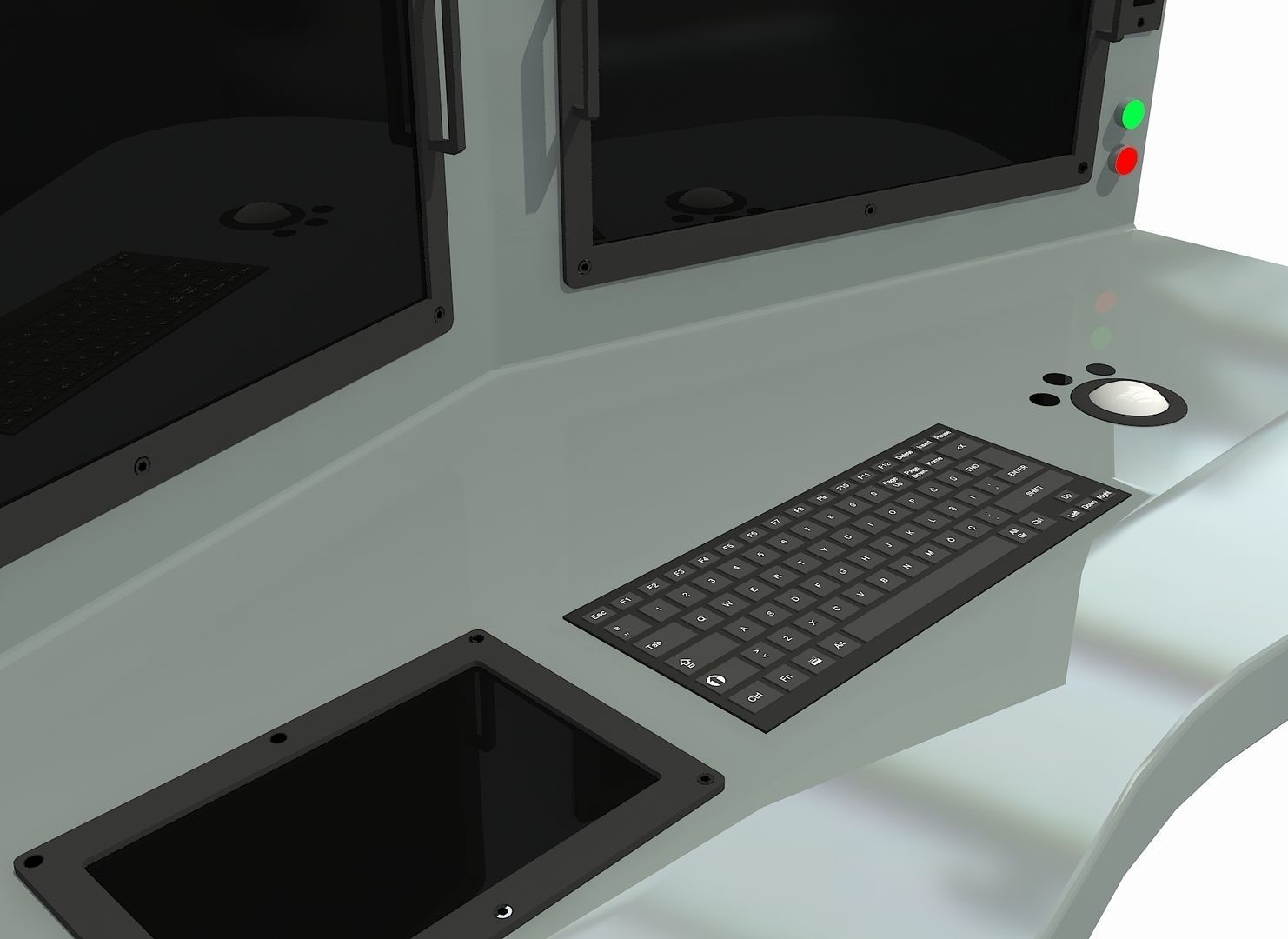 OPERATION AND COMMAND CENTER Low-poly 3D model_12