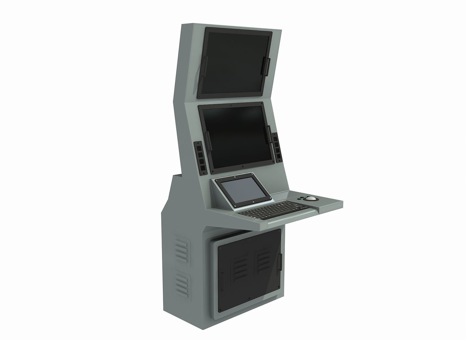 OPERATION AND COMMAND CENTER Low-poly 3D model_8