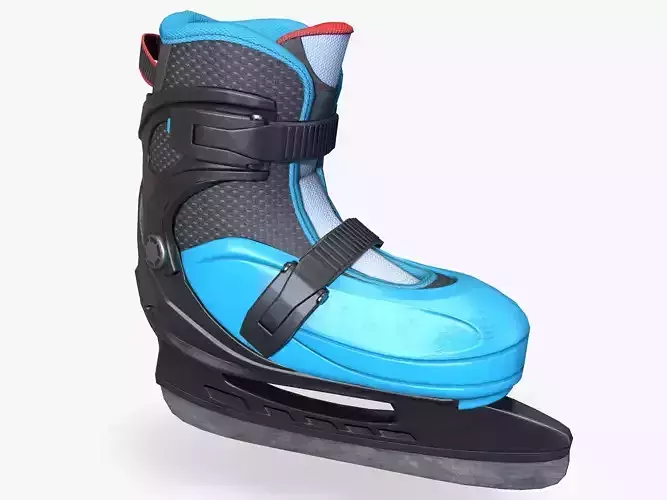 Ice-skate Lowpoly ice skate