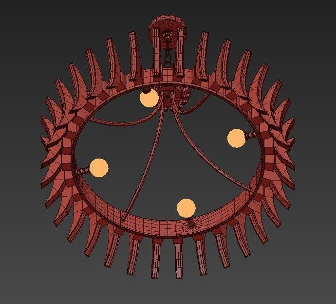 CURREY AND COMPANY COQUETTE CHANDELIER 3D model_5