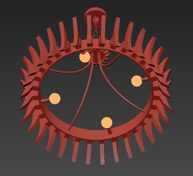 CURREY AND COMPANY COQUETTE CHANDELIER 3D model_1