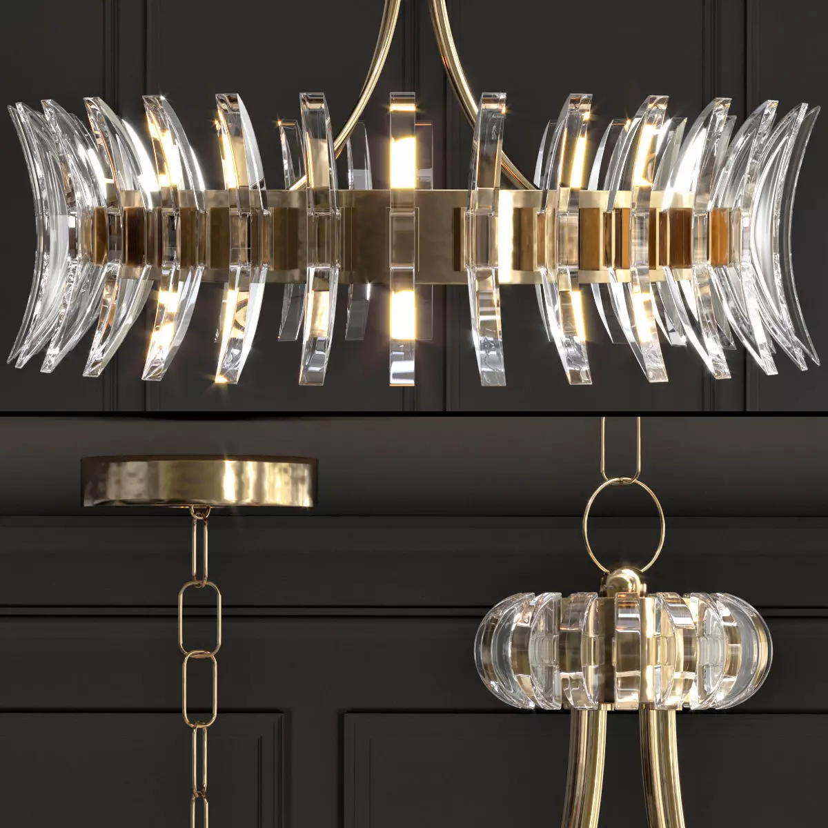 CURREY AND COMPANY COQUETTE CHANDELIER 3D model_0
