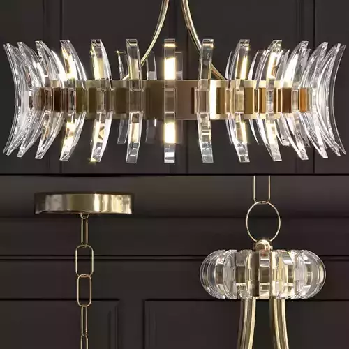 CURREY AND COMPANY COQUETTE CHANDELIER 3D model