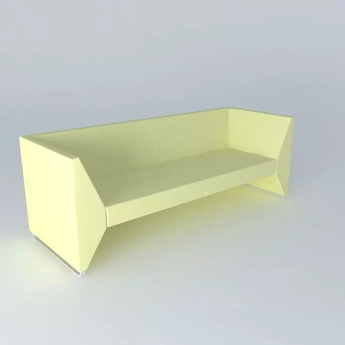 Modern green light sofa Free 3D model