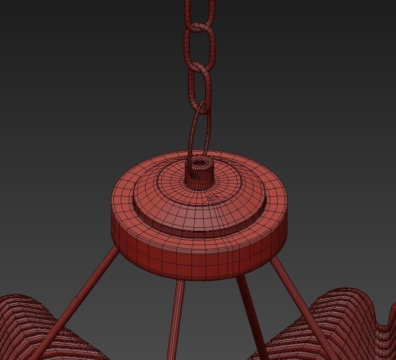 CURREY AND COMPANY GIN KYO CHANDELIER 3D model_8