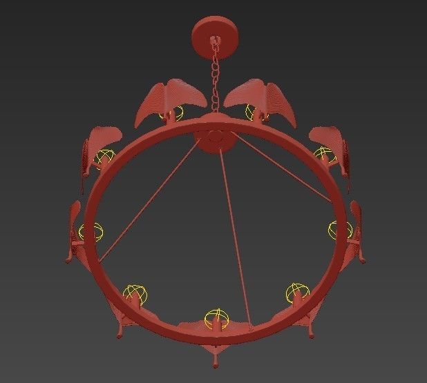 CURREY AND COMPANY GIN KYO CHANDELIER 3D model_2