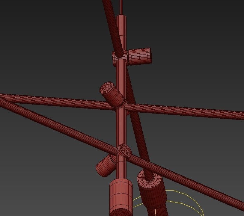 Mobile Chandelier 3D model_7