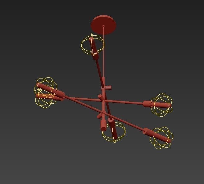 Mobile Chandelier 3D model_4