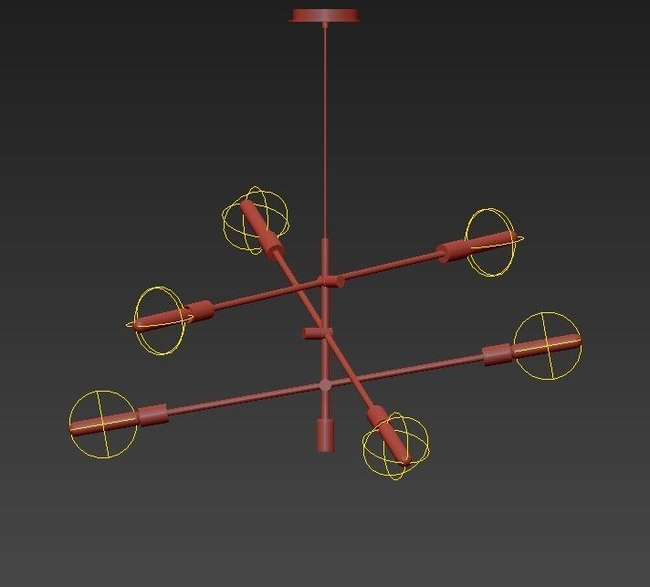 Mobile Chandelier 3D model_5