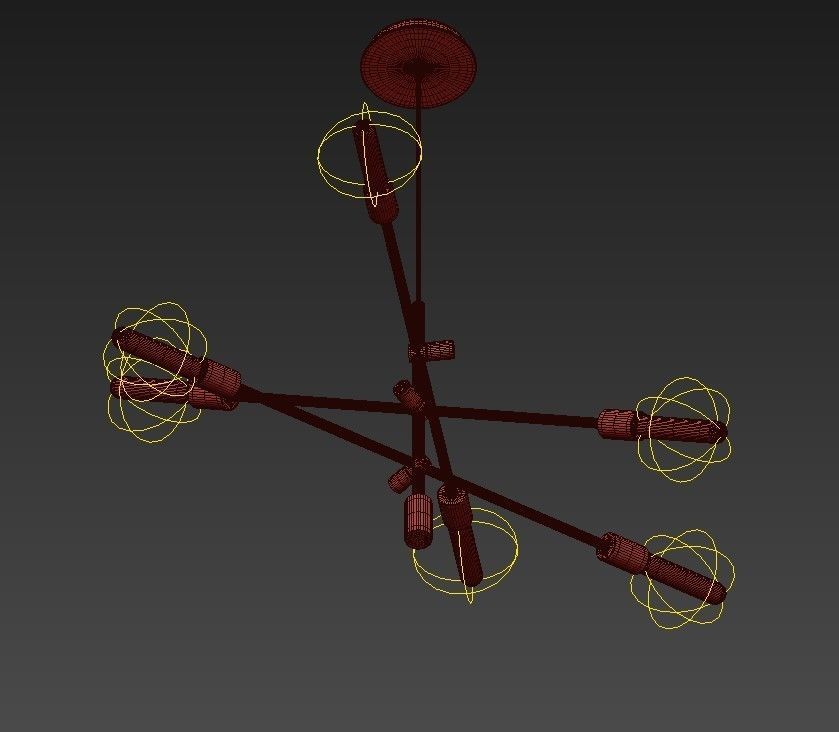 Mobile Chandelier 3D model_2