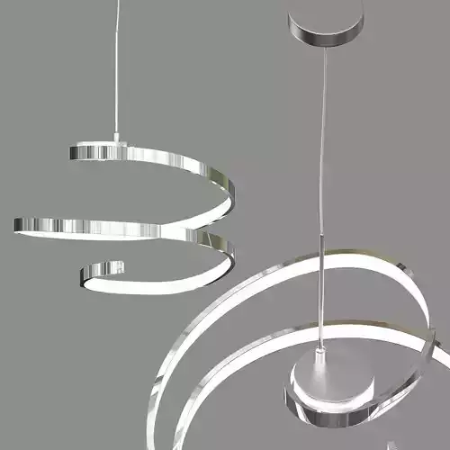 Hallway pendant light with circular shape
