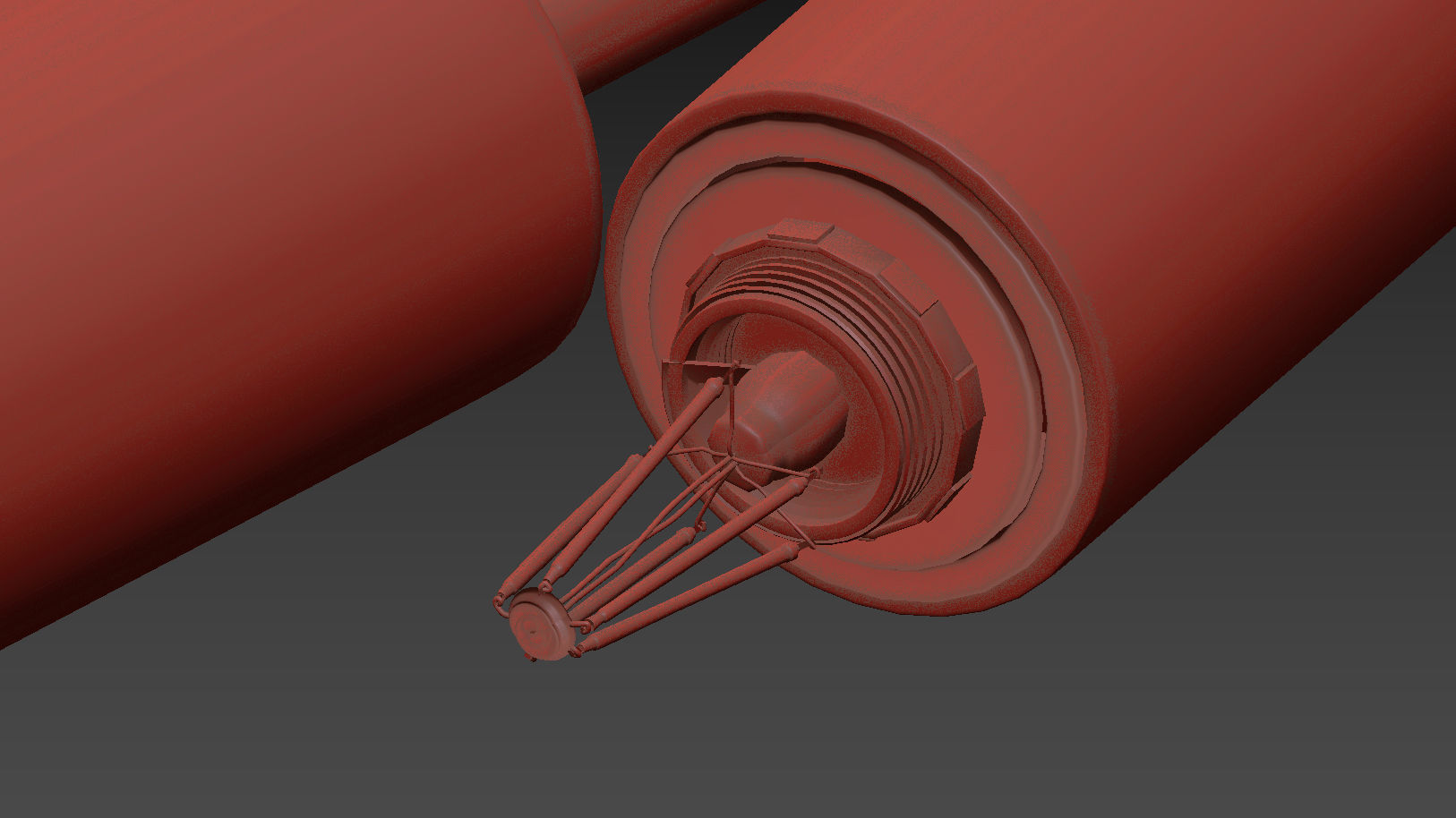 AVA - Modern Nordic Spiral Chandelier 3D model_2