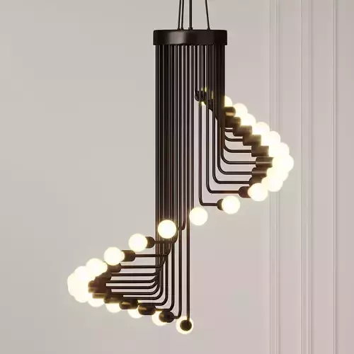 AVA - Modern Nordic Spiral Chandelier