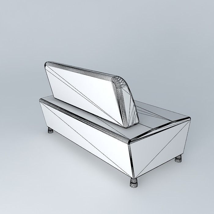 Modern sofa Free 3D model_3