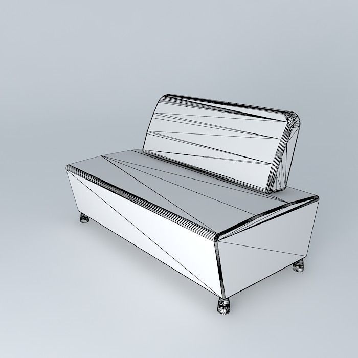 Modern sofa Free 3D model_4