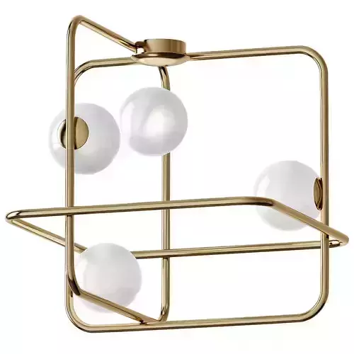 INTRIGO brass light fixture with balls