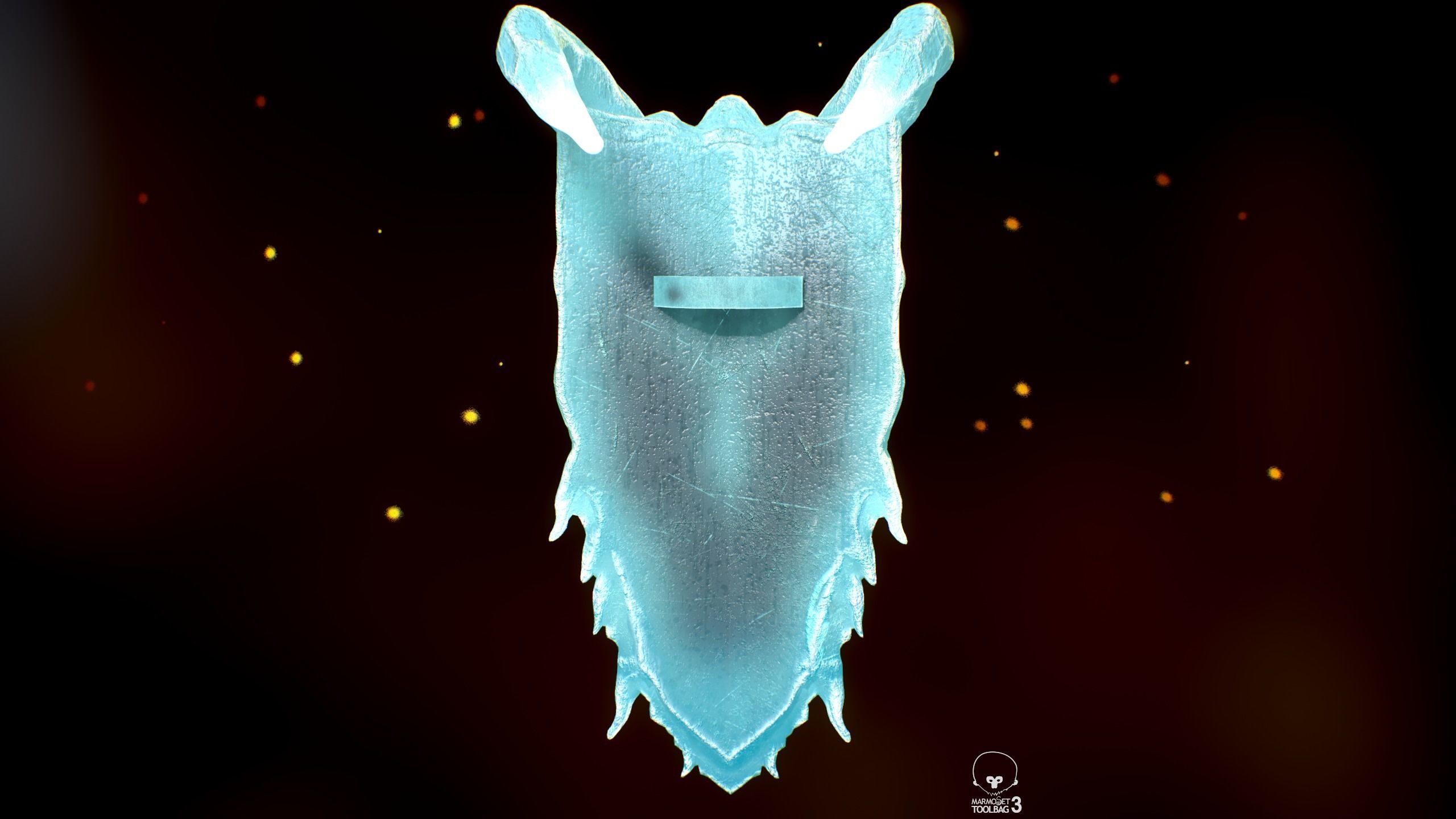 Shield Low-poly 3D model_7