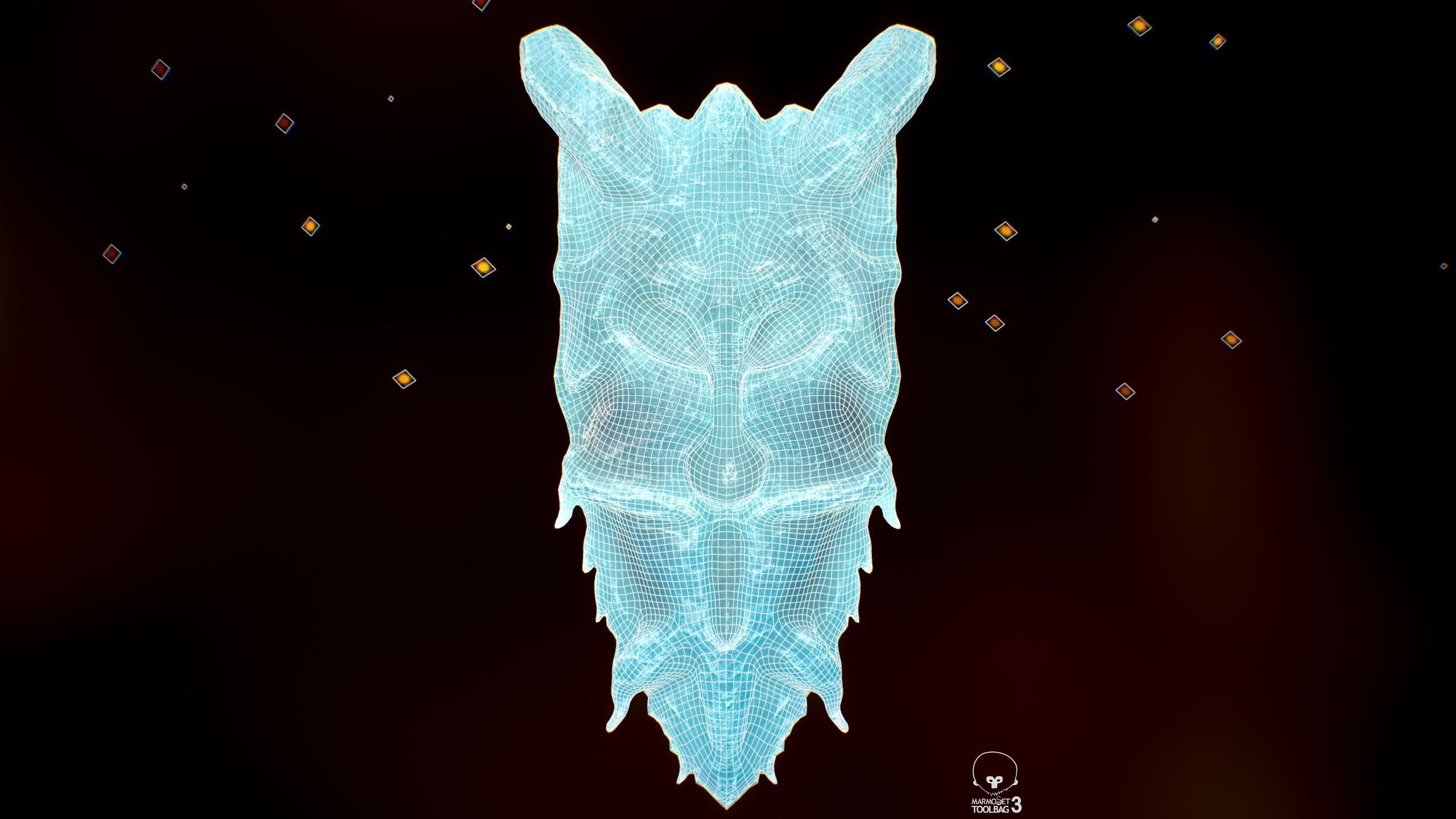 Shield Low-poly 3D model_12