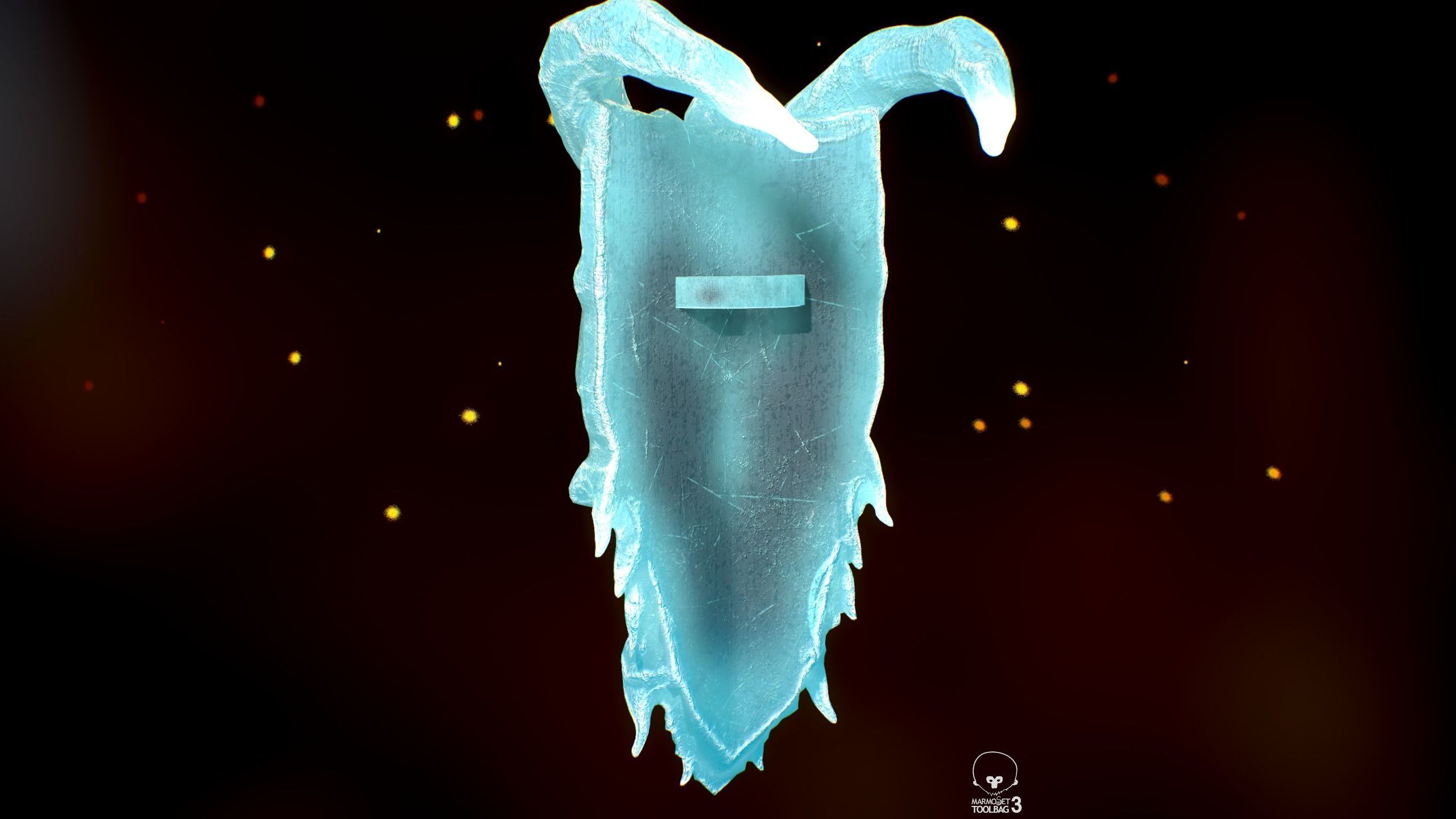 Shield Low-poly 3D model_8