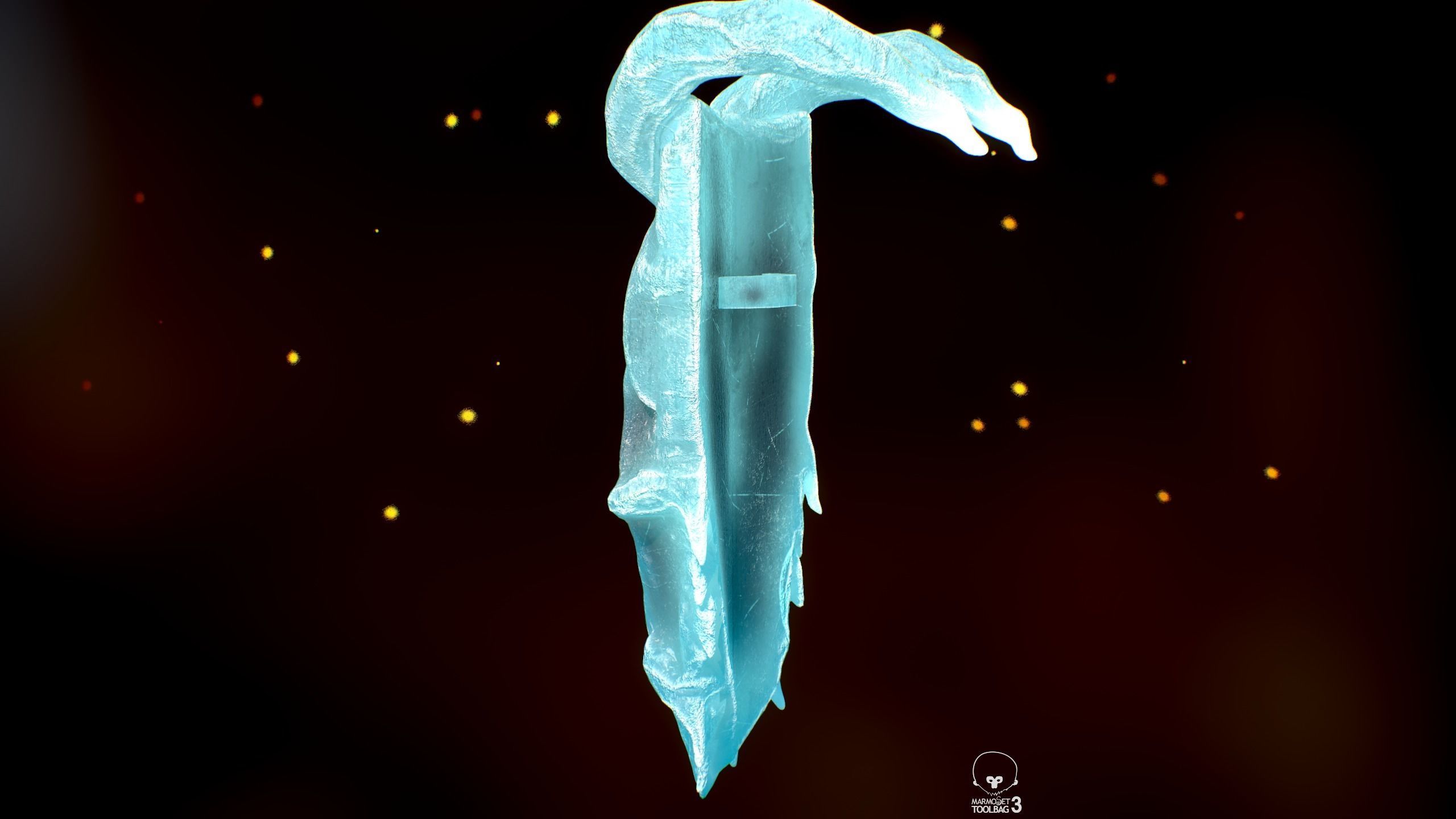 Shield Low-poly 3D model_9